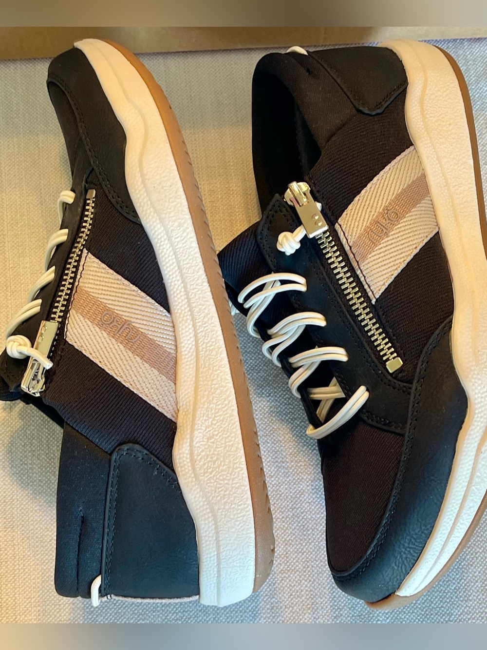NIB RYKA CAREFREE ZIP BLACK SPORT LIFESTYLE WALKING SNEAKER WOMENS 7.5 - Picture 12 of 15